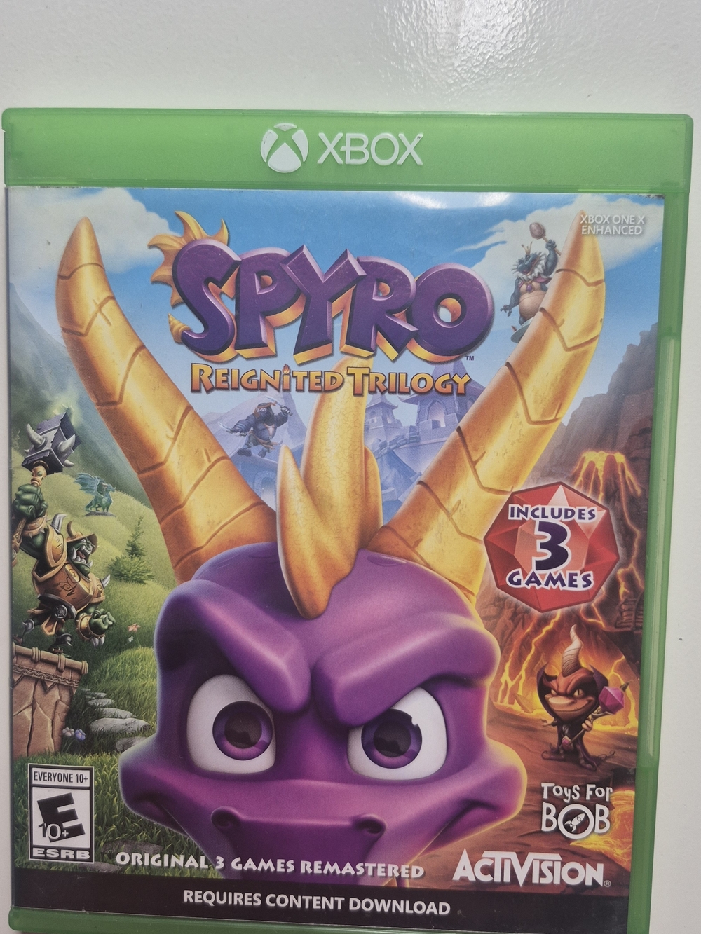 Microsoft Xbox Spyro Reignited Trilogy – Purple & Gold Cover